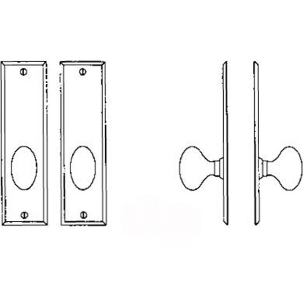 Interior Escutcheon Set - Complete single dummy set