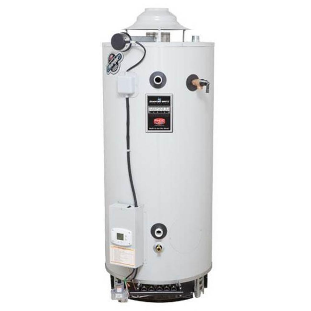 65 Gallon Commercial Gas (Natural) Atmospheric Vent Water Heater with Flue Damper and Electronic I