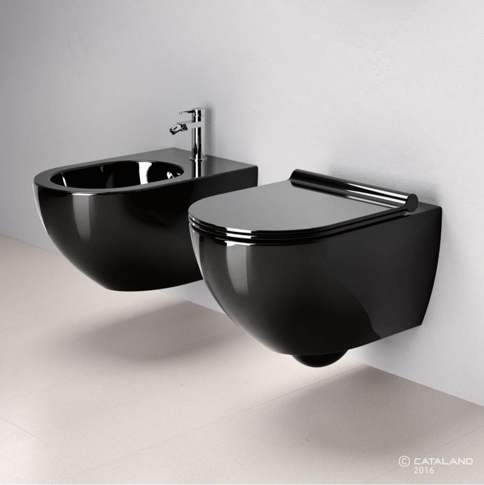 SFERA NEW FLUSH 55 WALL-HUNG WC BLACK (RIMLESS
