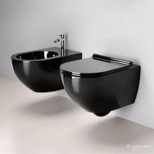Catalano VSF54RNE - SFERA NEW FLUSH 55 WALL-HUNG WC BLACK (RIMLESS