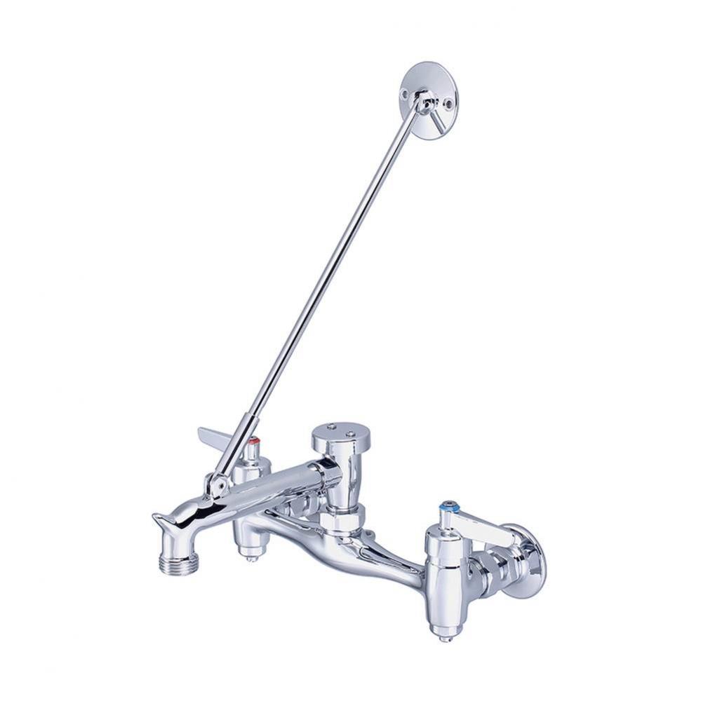 Service Sink-7-7/8'' To 8-1/8'' Lvr Hdl Rigid Spt Integ Stops-Pc