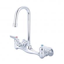 Central Brass 0047-TLE17 - Kitchen-Wallmount 7-7/8'' To 8-1/8'' Lvr Hdl 4-3/32'' Gooseneck Rigi