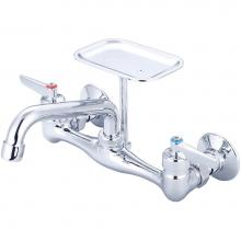 Central Brass 0048-TLE0 - Kitchen-Wallmount 7-7/8'' To 8-1/8'' Lvr Hdl 6'' Tube Spt Soap Dish-