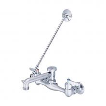 Central Brass 0054-ULERC-QI - Service Sink-7-7/8'' To 8-1/8'' Lvr Hdl Rigid Spt Integ Stops-Rough Cp