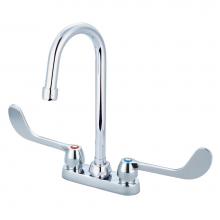 Central Brass 0084-EL17 - Bar/Laundry-4'' Two 6'' Elbow Hdls 4-3/32'' Gooseneck Rigid/Swivel S