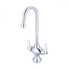 Central Brass 0287-LE17 - Bar/Pantry-1 Hole Lvr Hdl 4-3/32'' Gooseneck Rigid/Swivel Spt-Pc
