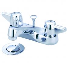 Central Brass 1137-DA - Lav-4'' Cntrs Canopy Hdl W/Brass Pop-Up Drain-Pc