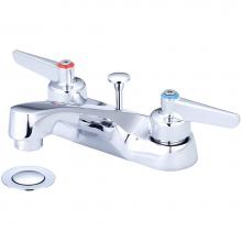 Central Brass 1137-DLE - Lav-4'' Cntrs Lvr Hdl W/Brass Pop-Up Drain-Pc