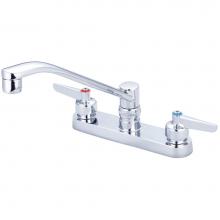 Central Brass 0127-LE6 - Kitchen-Topmount 6'' Lvr Hdl 8'' D Style Spt-Pc