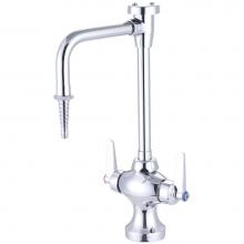 Central Brass 0287-LE20 - Laboratory-1 Hole Lvr Hdl 5-1/2'' Rigid/Swivel Spt-Pc