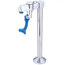 Central Brass 0397 - Glass Filler-1 Hole Push Back Deck Mount 1/2'' Male-Pc