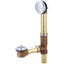 Central Brass 1645 - Bath Drain-Adjust. 14'' To 16'' Lift & Turn-Pc