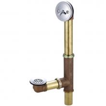 Central Brass 1655 - Bath Drain-Adjust. 14'' To 16'' Trip Lvr Heavy Pattern-Pc