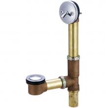 Central Brass 1675 - Bath Drain-Adjust. 14'' To 16'' Pop-Up-Pc