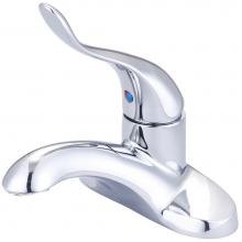 Central Brass 1960-AEH - Lav-4'' Single Metal Elbow Lvr Hdl Ceramic Cart 0.5 Gpm-Pc
