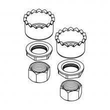 Central Brass G-914-SA - Coupling Nuts & Thicker Crowfoot Washer-2 Sets