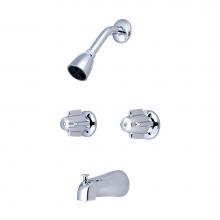Central Brass TC-2 - Tub & Shower Trim-2 Canopy Hdl Shwrhead Combo Dvr Spt-Pc