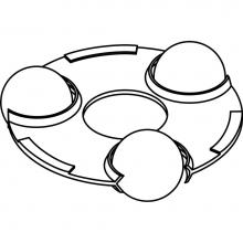 Central Brass X71 - Brass Ball Retainer For Self-Closing Straight & Angle Stop-2/Pk
