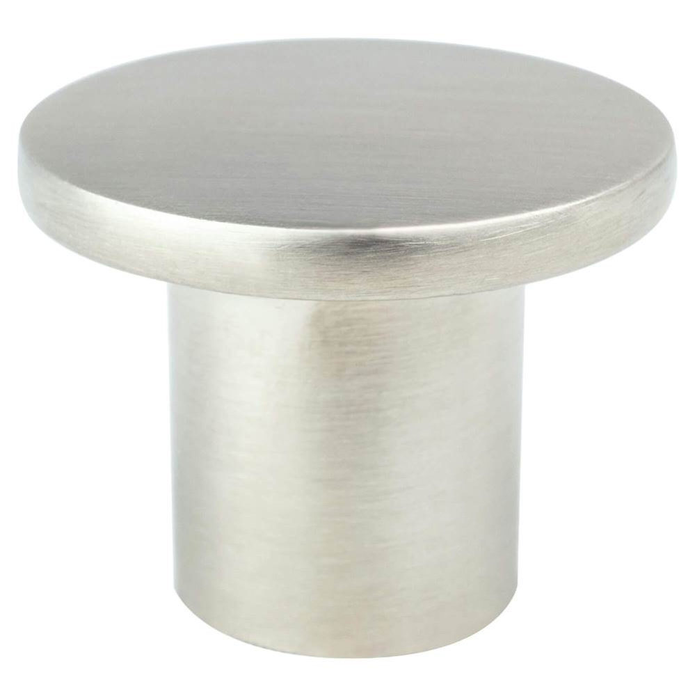 Disc Brushed Nickel Large Knob