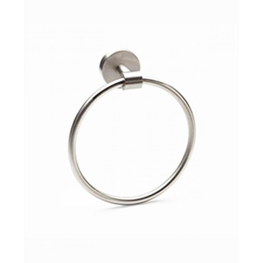 Pipe Dreams Brushed Nickel Towel Ring