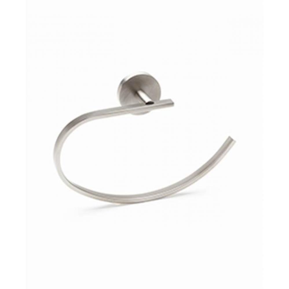 Barely There Brushed Nickel Towel Ring