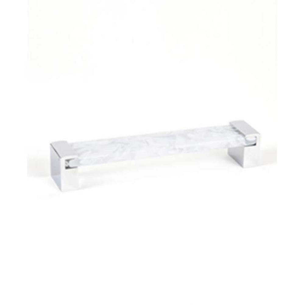 Static 160mm Polished Chr./White Pull