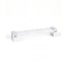 R. Christensen 9767-1000-P - Static 160mm Polished Chr./White Pull