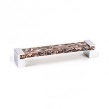 R. Christensen 9768-1000-P - Static 160mm Polished Chr./Brown Pull
