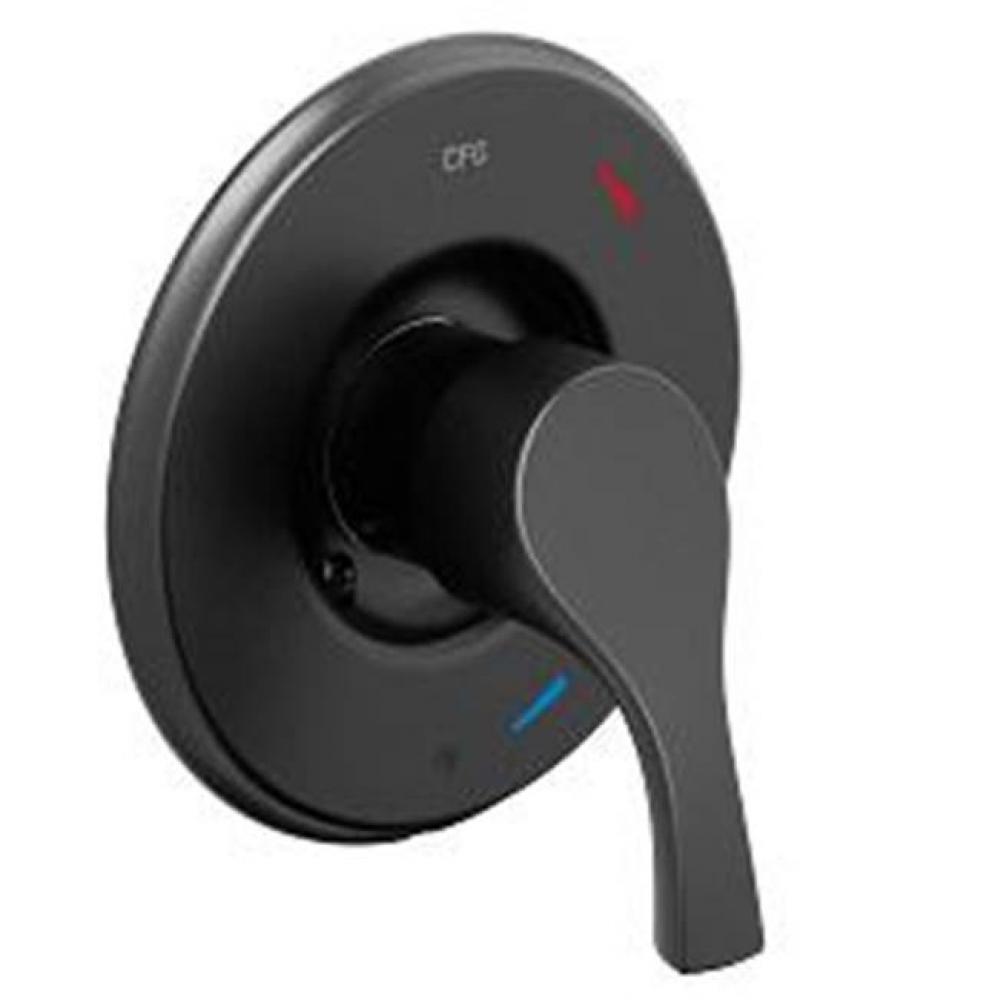 Matte black cycling shower only