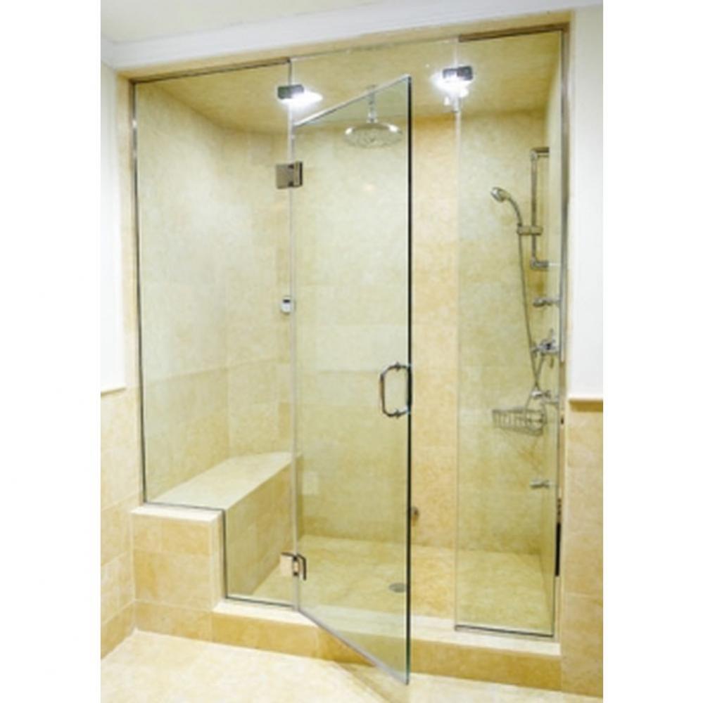 GG-1628B Panel, Door, Notched Inline Panel, GCGGV Clamp Glass to Glass Vent and Wall