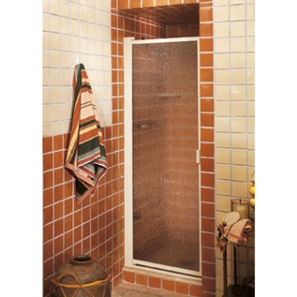 P-70 Single Door, Almond Tone Paint, Rain Glass
