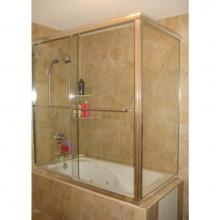 Century Bathworks CTX 636 - CTX 636 90 Degree Return, Chrome Finish, 3/8'' Clear Slider, ¼'' Clear Re