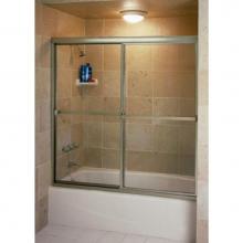 Century Bathworks L-158 - L-158 Tub Enclosure, Satin Nickel Aluminum, Clear Glass