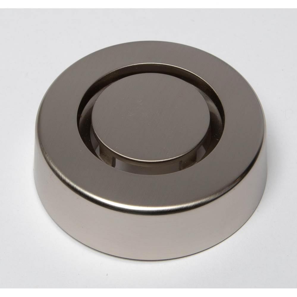 True Blue Brushed Nickel Overflow Faceplate