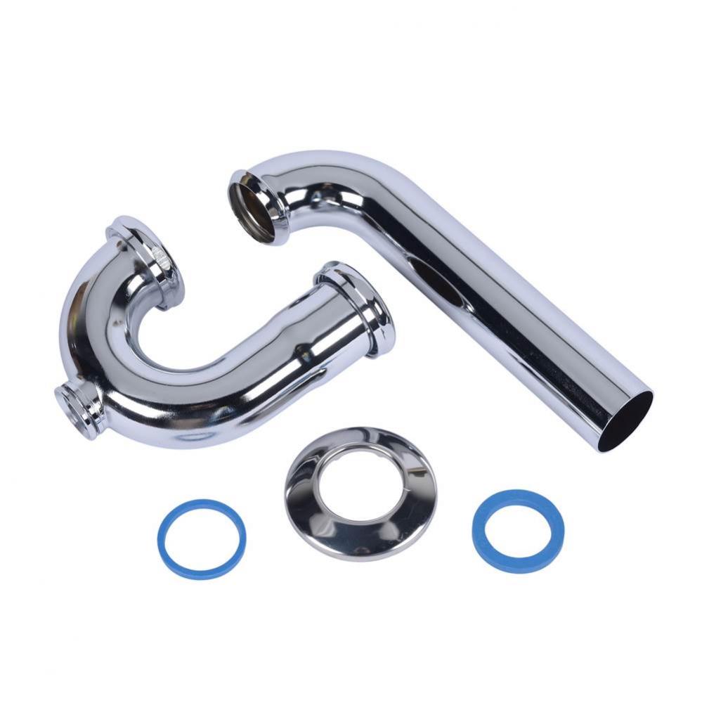 P-Trap 1.5 17 Gauge W/Clean Out Ground Joint And Brass Nut