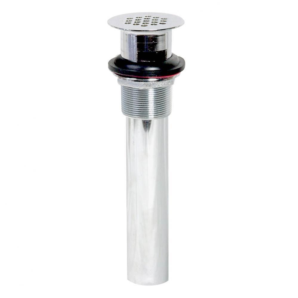 Patent Overflow Plug, Cast 17 Gauge 1.25 X 6 In. Tailpiece