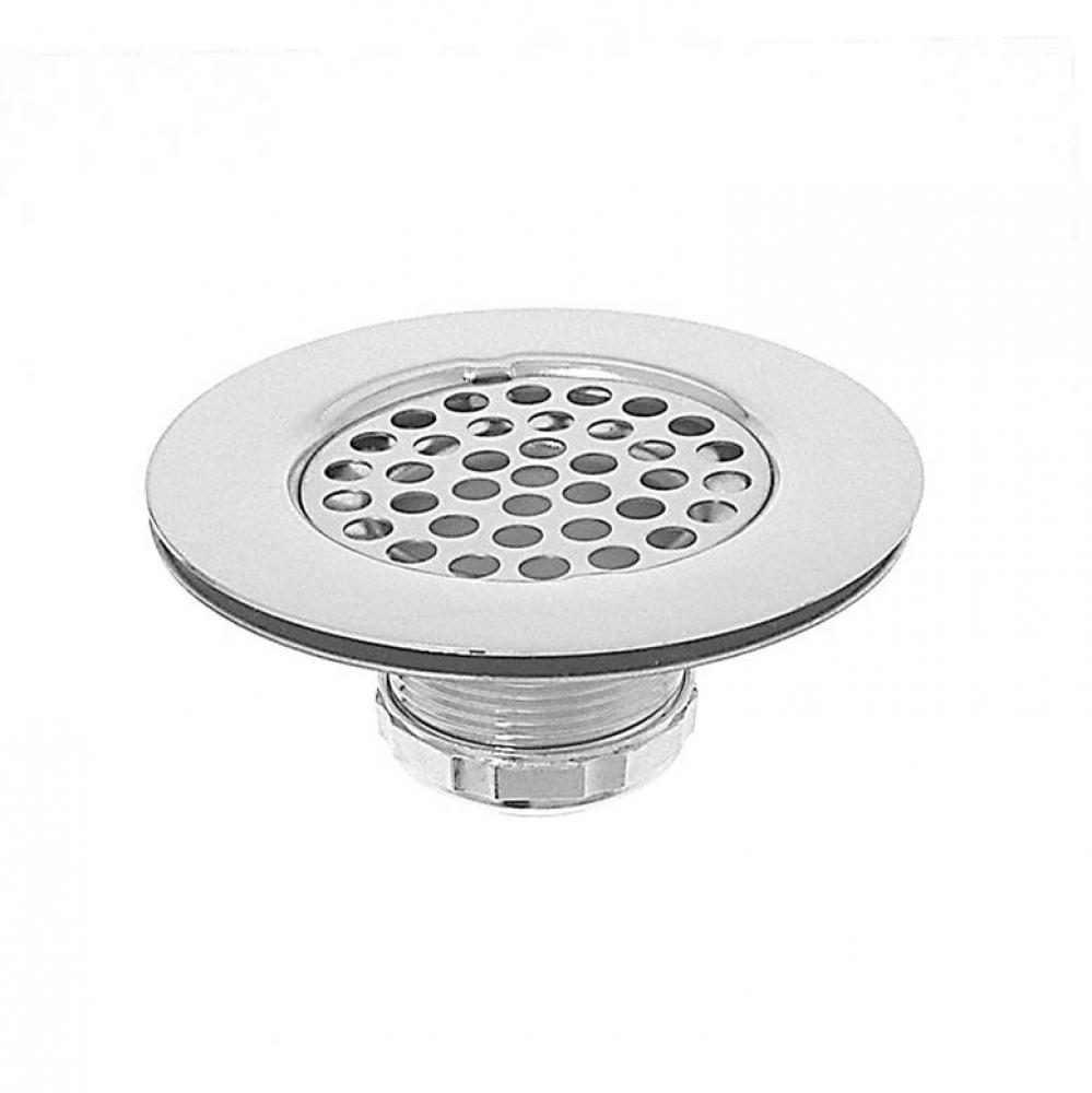 Strainer, Ss, Flat Top Brass Body
