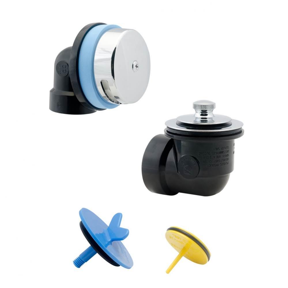W And O Dblue Half Kit Schedule 40 Abs Uni-Lift Stopper Chr