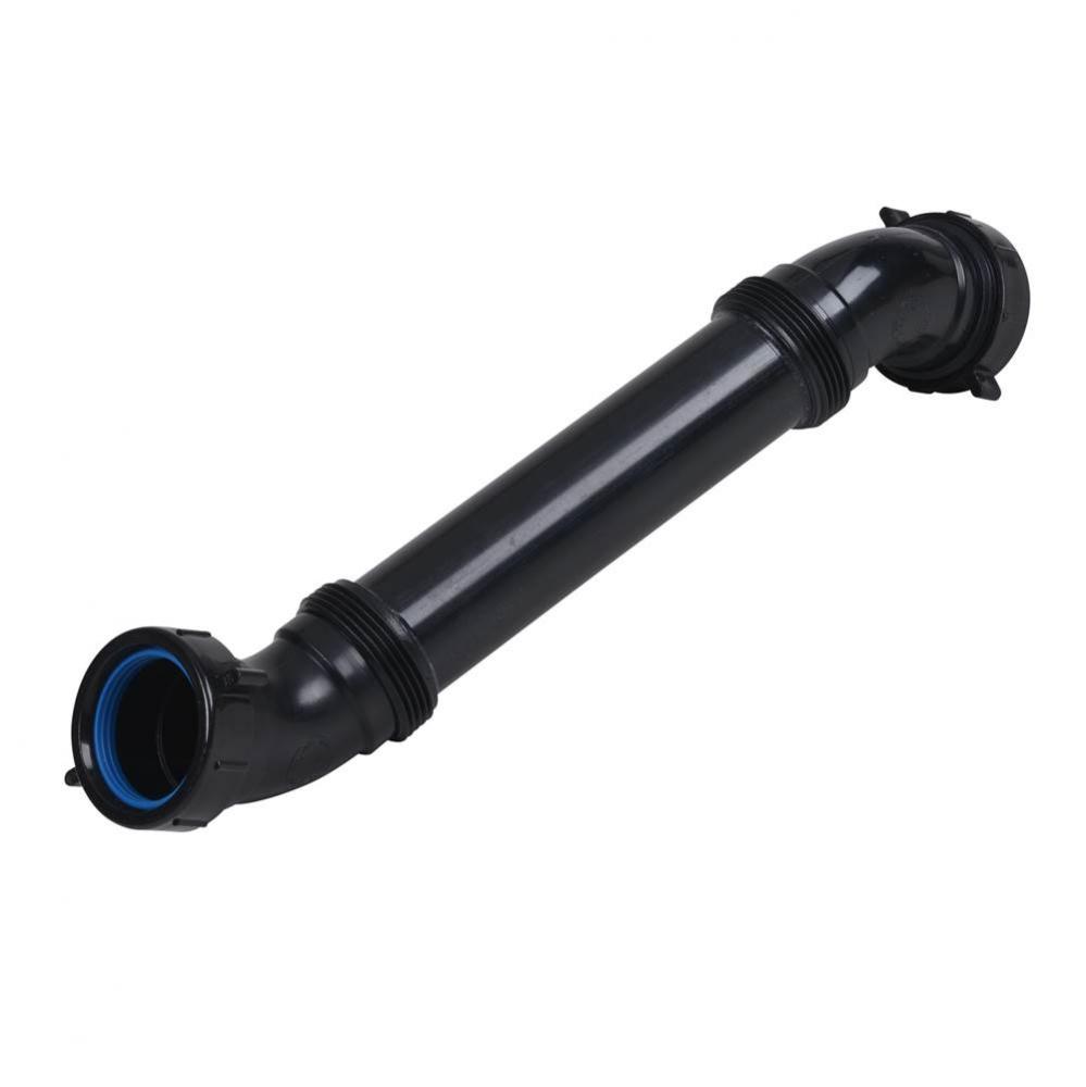 Double Slip Joint Trap Offset 1.5, Abs Black