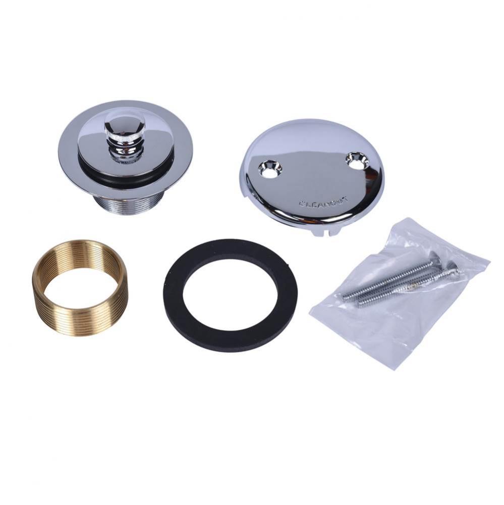 W And O Conversion Kit Uni-Lift Chrome 2 Hole Face Plate