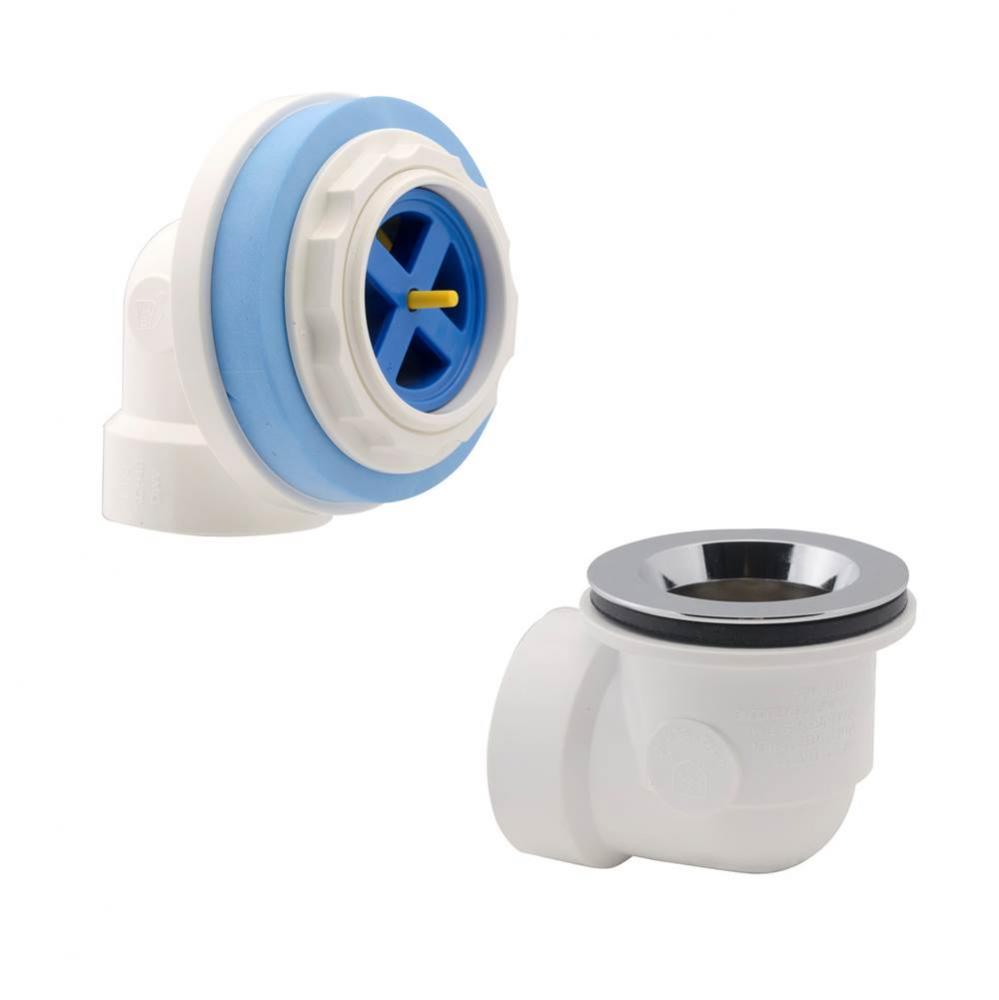 W And O Rough-In Kit Pvc, Zinc Spud