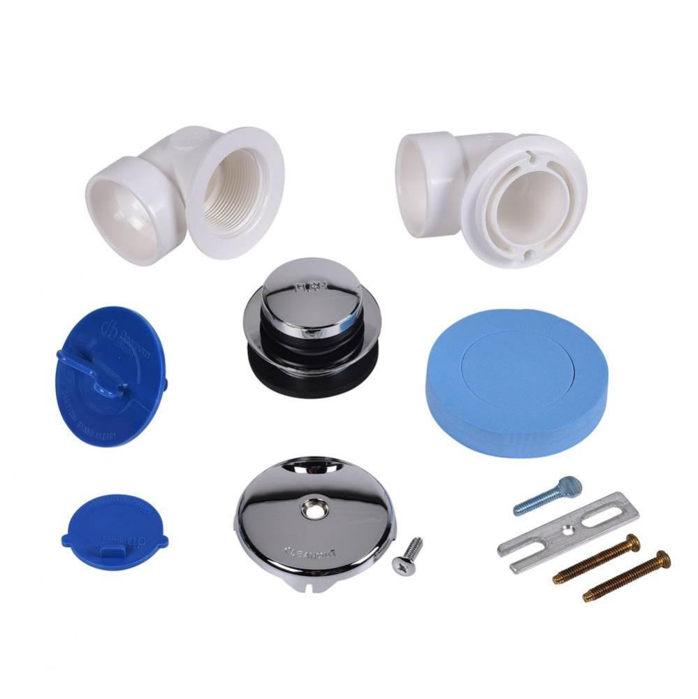 W & O Half Kit Schedule 40 Pvc Tap-Tap Chrome