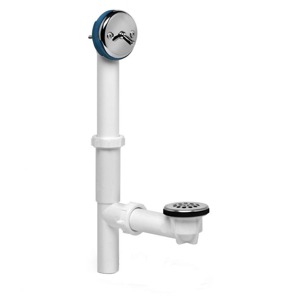 W O Full Kit White Plastic Tubular Tl Chrome
