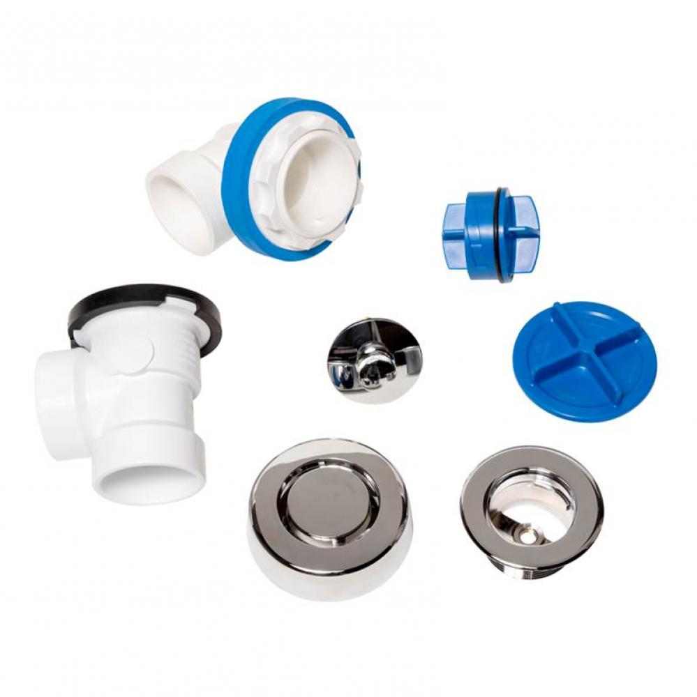 True Blue Pvc Half Kit, Uni-Lift Stopper,Chrome,Direct Drn