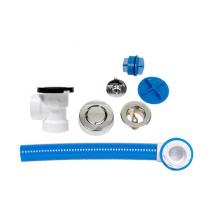 Dearborn Brass F16P9860CP - 16 True Blue Flex Pvc Full Kit, Uni-Lift Stopper W/Test, Cp