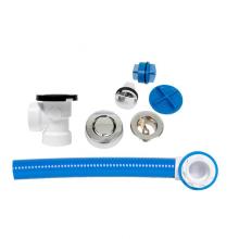 Dearborn Brass F16P9850CP - 16 True Blue Flex Pvc Full Kit, Touch-Toe W/Test, Cp
