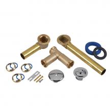 Dearborn Brass 7588CP - New York Style Tee Unilift Brass Bath Waste- Chrome Finish