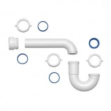 Dearborn Brass P9703WBG - P-Trap Reversible J-Bend 1/2 X 1-1/2 White Plastic Pipe