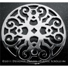 Designer Drains CLA4-SP400264090 - Classic Scrolls No.
