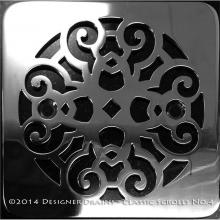 Designer Drains CLA4-SPQ450909136 - Classic Scrolls No.